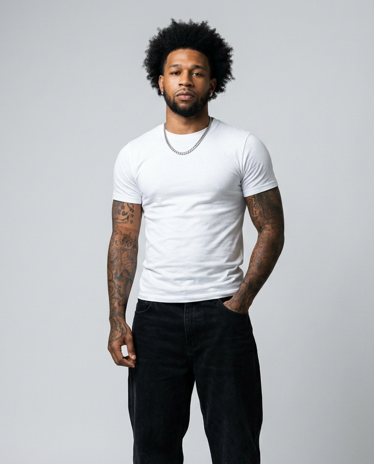 TIGHT FIT WHITE TEE