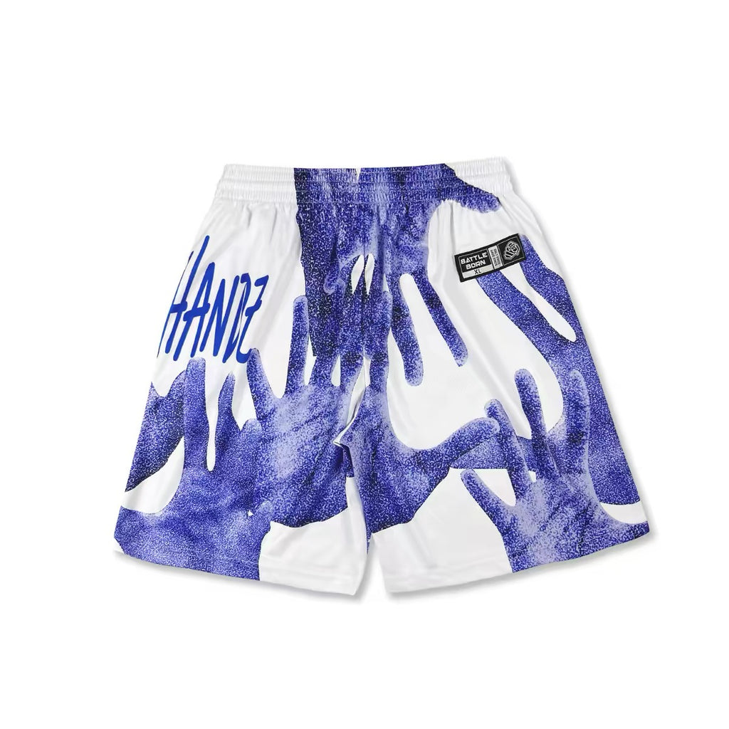 Power Handz shorts, white, back